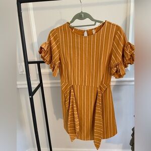 Mini Dress with Flutter Sleeves